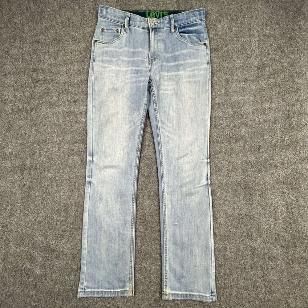 Levi's 511 Slim Jeans Womens 18 REG 29x31 Light Blue Wash Denim Adjustable Waist